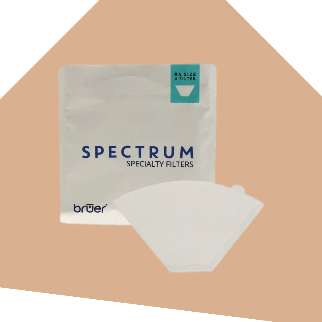 Bruer Spectrum U Shape Paper Filter(Size 04 - 100 Pack)