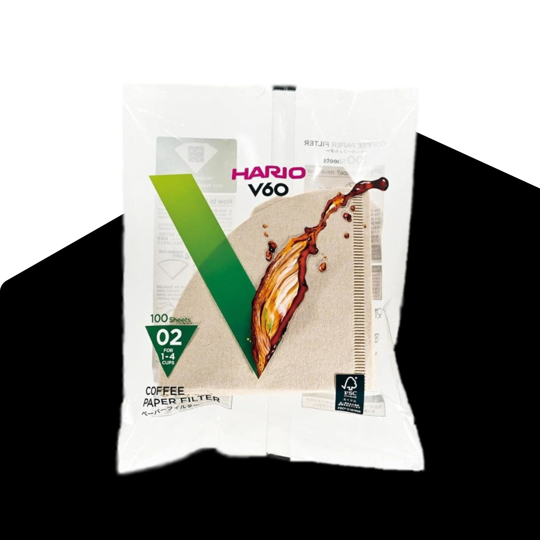 Hario V60 Natural Paper Filters (Size 02 - 100 Pack)